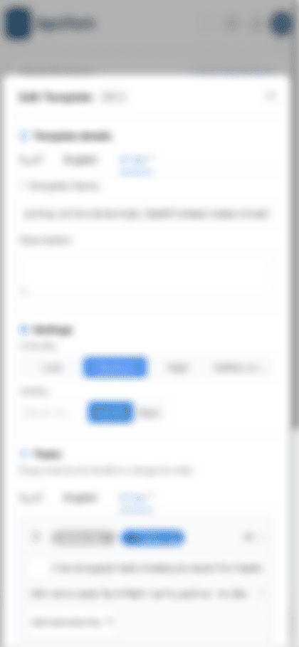 On-the-job training template with trainer and trainee signatures